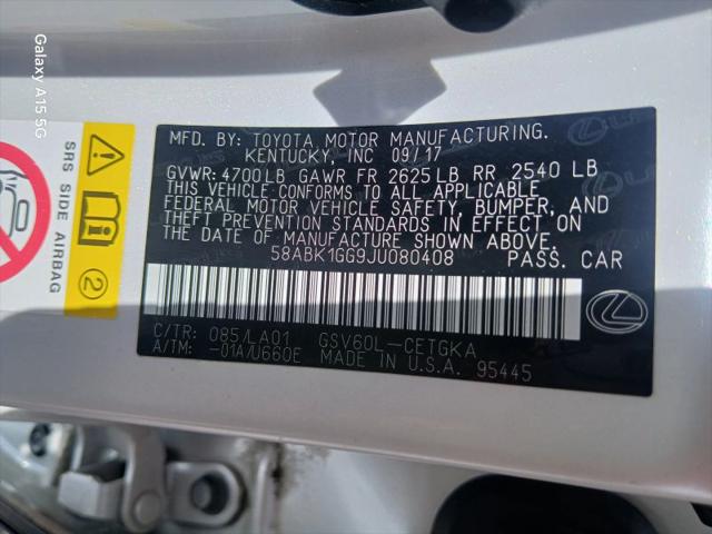2018 Lexus ES 350 350