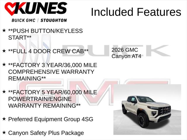 2026 GMC Canyon AT4, 4WD