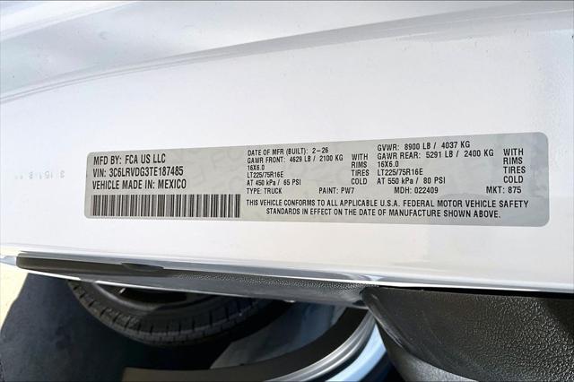 2026 Ram ProMaster 2500 Cargo Van Tradesman High Roof 159" WB w/Pass Seat