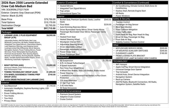 2026 Ram 2500 Laramie Mega Cab 4x4 64 Box