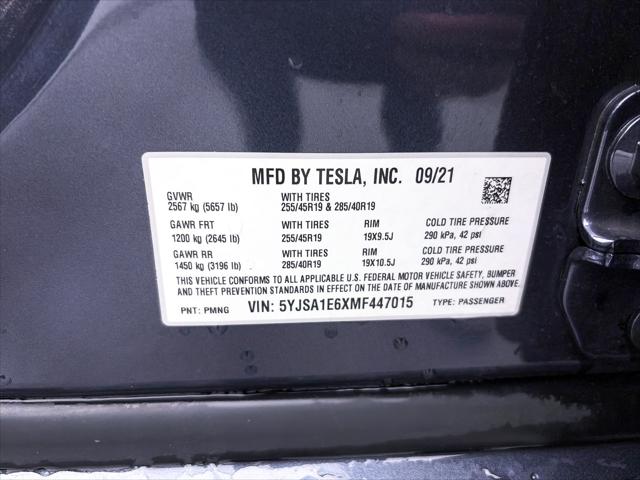 2021 Tesla Model S Plaid Tri Motor All-Wheel Drive