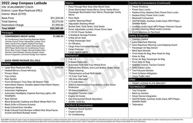 2022 Jeep Compass Latitude 4x4