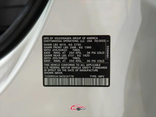 2022 Volkswagen Atlas 3.6L V6 SE w/Technology