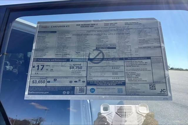 2026 Chevrolet Silverado 1500 4WD Crew Cab Short Bed LT Trail Boss