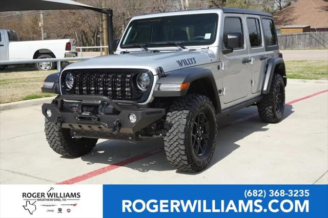 2024 Jeep Wrangler 4-Door Willys 4x4 for sale in Weatherford, TX