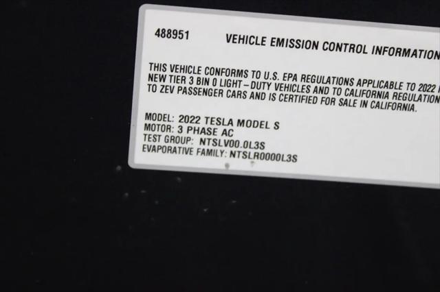 2022 Tesla Model S Plaid Tri Motor All-Wheel Drive
