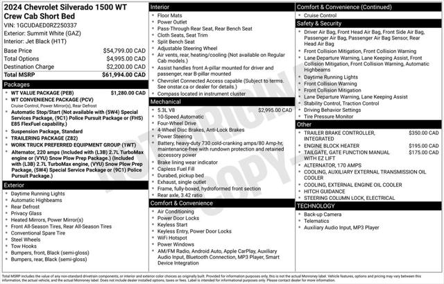 2024 Chevrolet Silverado 1500 Work Truck