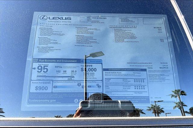 2026 Lexus RZ 550e F SPORT