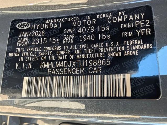 2026 Hyundai Elantra Hybrid Blue