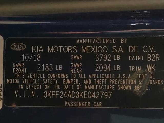 2019 Kia Forte LXS