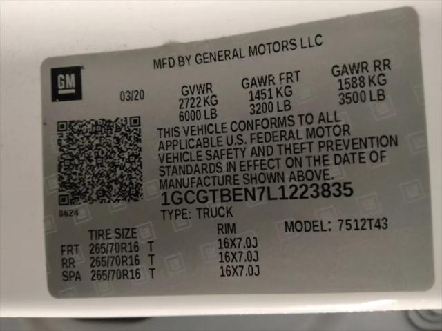 2020 Chevrolet Colorado 4WD Crew Cab Long Box WT