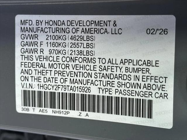 2026 Honda Accord Sedan Sport-L