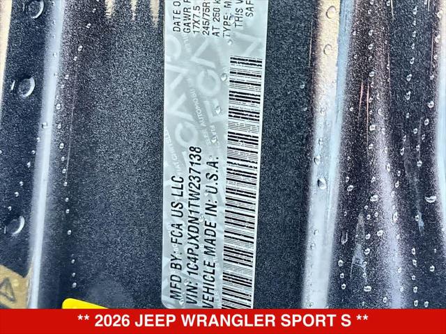 2026 Jeep Wrangler 4-Door Sport S 4x4