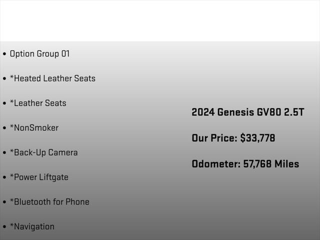 2024 Genesis GV80 2.5T AWD