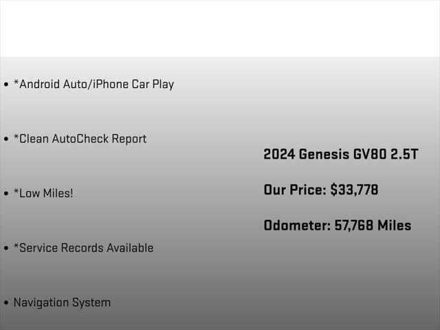 2024 Genesis GV80 2.5T AWD