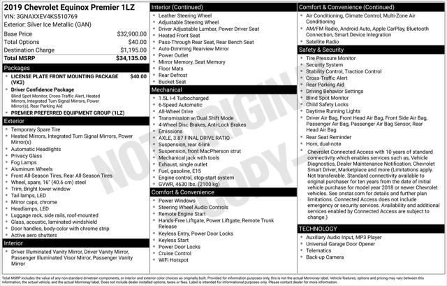 2019 Chevrolet Equinox Premier