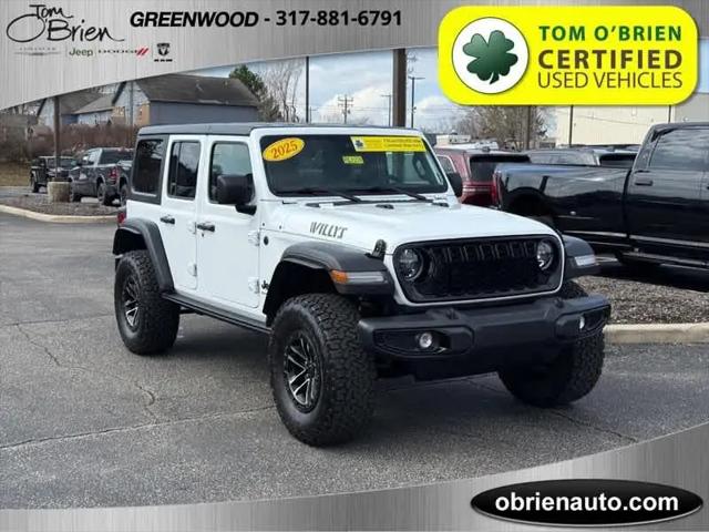 2025 Jeep Wrangler 4-Door Willys 4x4 for sale in Greenwood, IN
