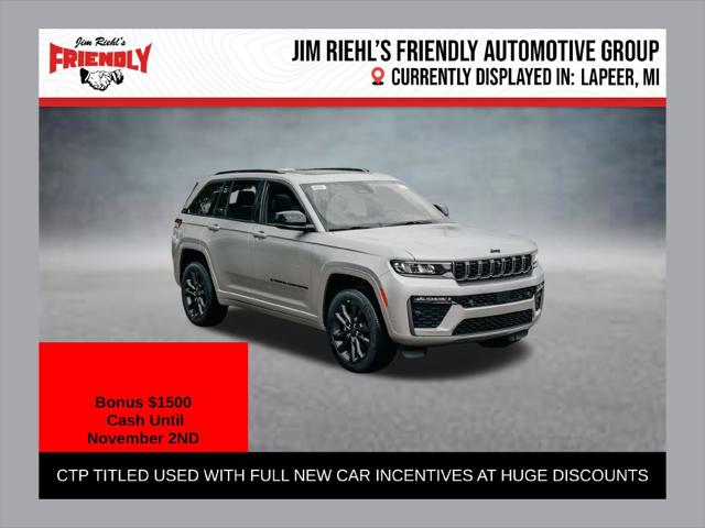 2026 Jeep Grand Cherokee Limited Reserve 4x4 for sale in Lapeer, MI