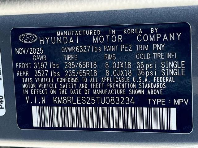 2026 Hyundai Palisade SEL 8P