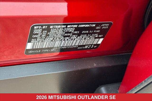 2026 Mitsubishi Outlander SE 1.5T 2WD