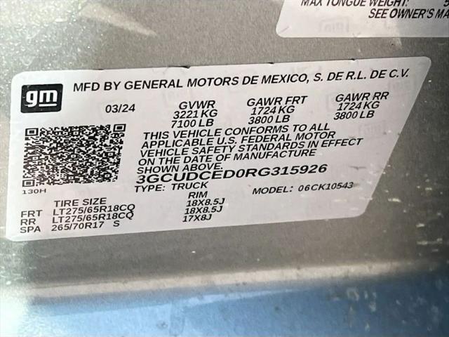 2024 Chevrolet Silverado 1500 4WD Crew Cab Short Bed Custom Trail Boss