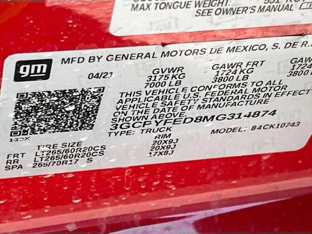 2021 Chevrolet Silverado 1500 4WD Crew Cab Standard Bed LT Trail Boss
