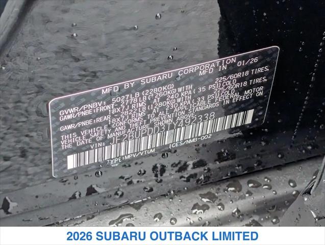 2026 Subaru Outback Limited