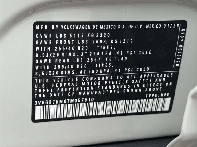 2026 Volkswagen Tiguan SE R-Line Black