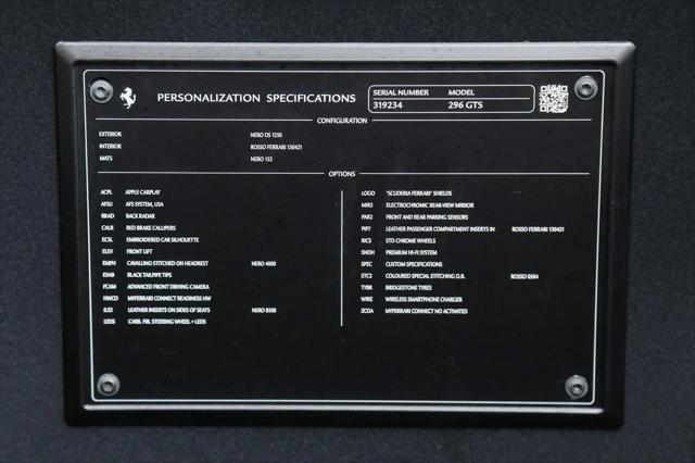2025 Ferrari 296 GTS GTS