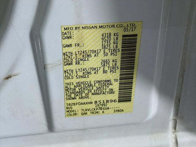2017 Nissan 3500 S V6