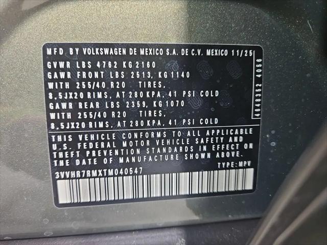 2026 Volkswagen Tiguan SE R-Line Black