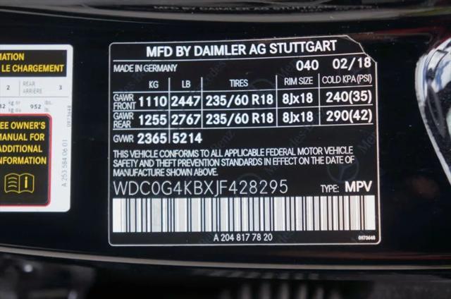 2018 Mercedes-Benz GLC 4MATIC