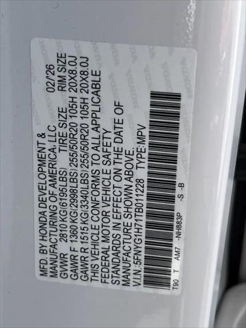 2026 Honda Pilot Touring