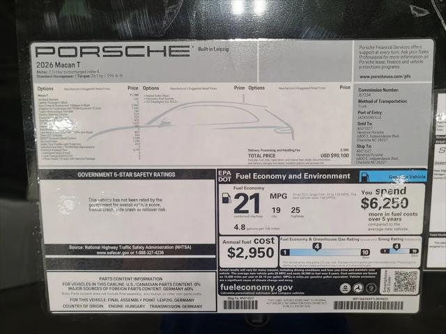 2026 Porsche Macan T