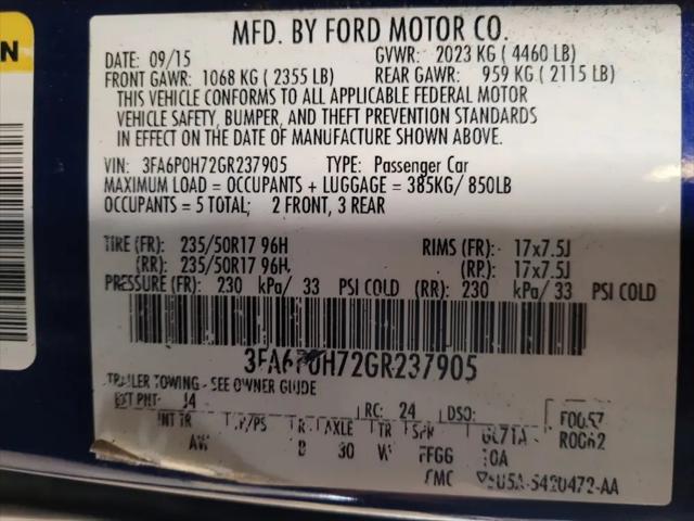 2016 Ford Fusion SE