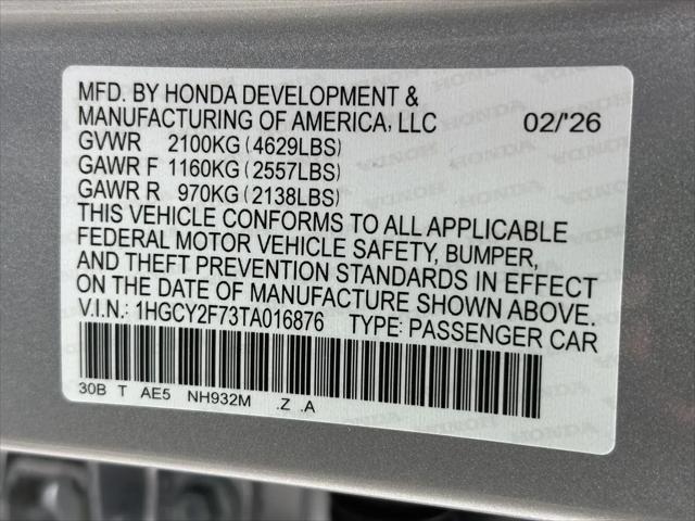 2026 Honda Accord Sedan Sport-L