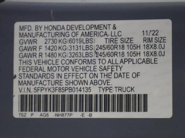 2023 Honda Ridgeline Black Edition