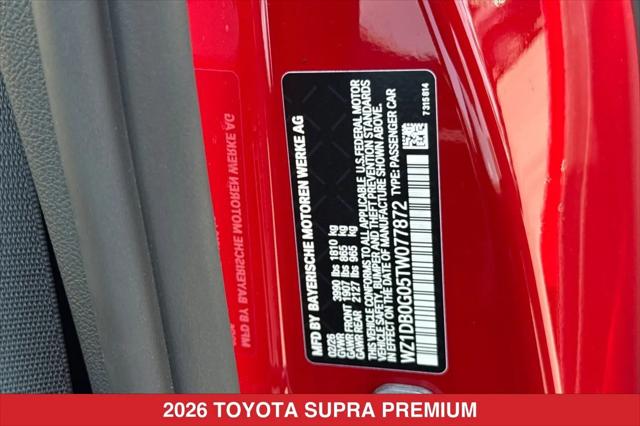 2026 Toyota GR Supra 3.0 Premium
