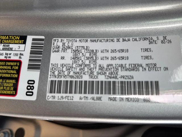2026 Toyota Tacoma TRD Sport