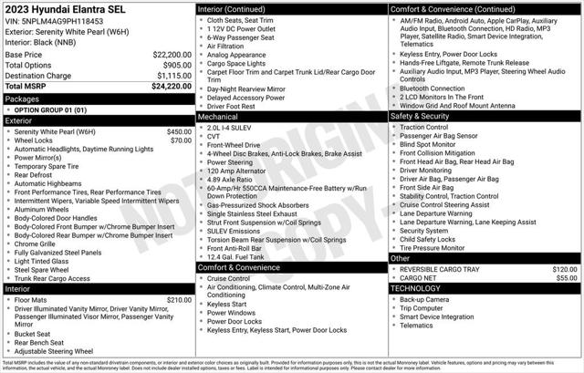 2023 Hyundai Elantra SEL 2023 Hyundai Elantra SEL