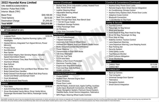 2022 Hyundai Kona Limited