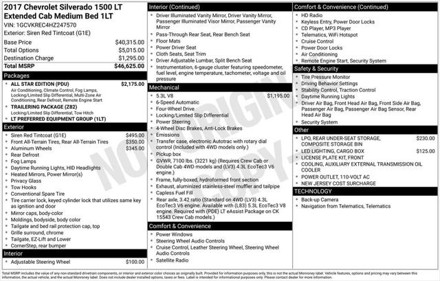 2017 Chevrolet Silverado 1500 1LT