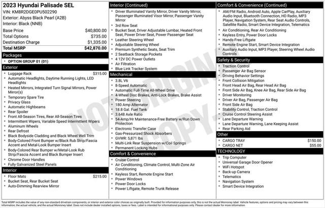 2023 Hyundai Palisade SEL 2023 Hyundai Palisade SEL