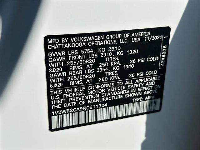 2022 Volkswagen Atlas 3.6L V6 SE w/Technology