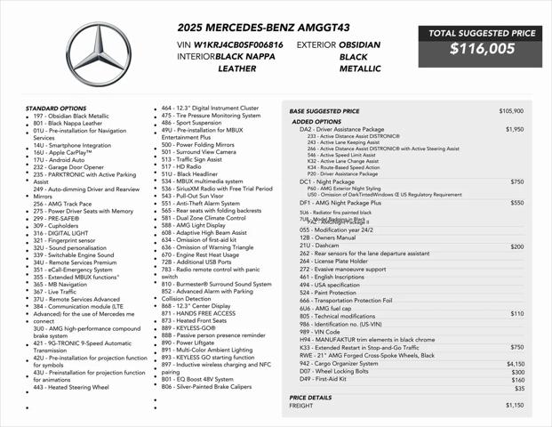 2025 Mercedes-Benz AMG GT 43 AMG GT 43