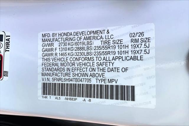 2026 Honda Odyssey Elite