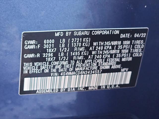 2022 Subaru Ascent Premium