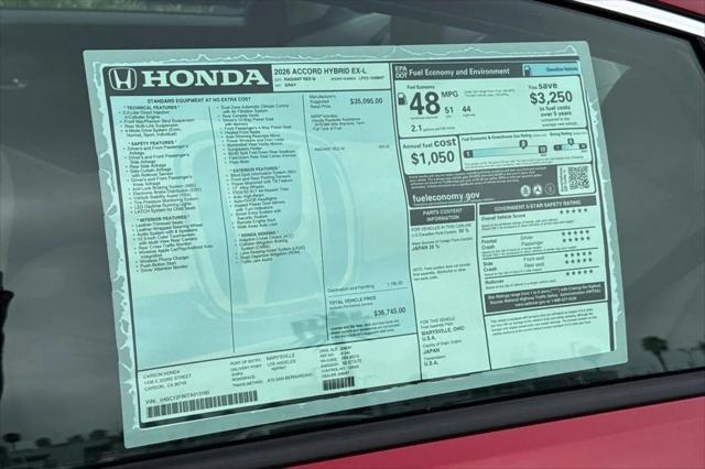 2026 Honda Accord Sedan EX-L