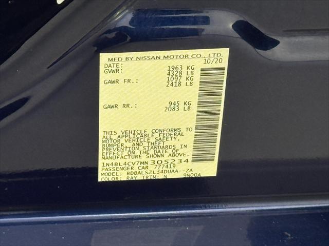 2021 Nissan Altima SR FWD
