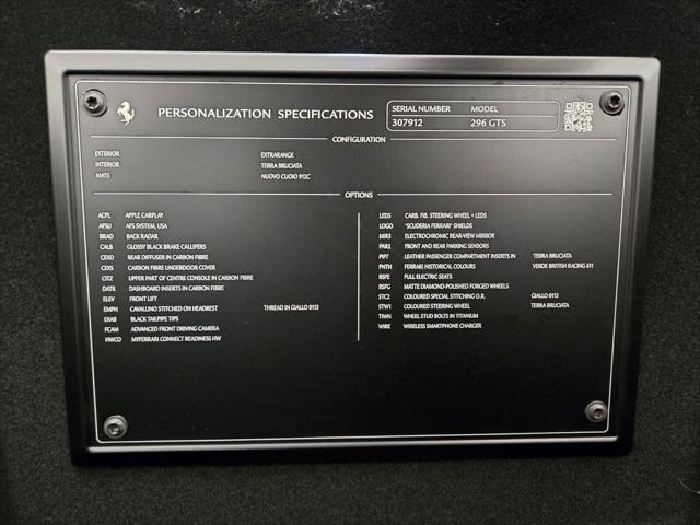 2024 Ferrari 296 GTS Unknown